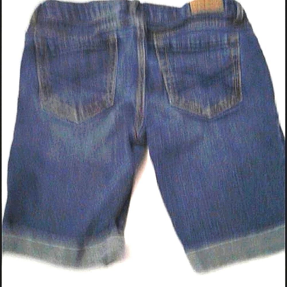 Aeropostale Medium Wash Y2K Retro Low Rise Rolled Cuffs Bermuda Jean Shorts 0